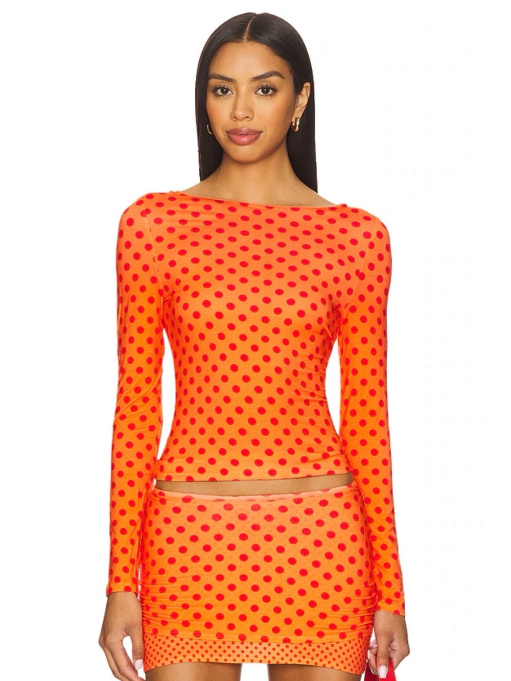 Miaou Amelia Top - Red Polka Dot
